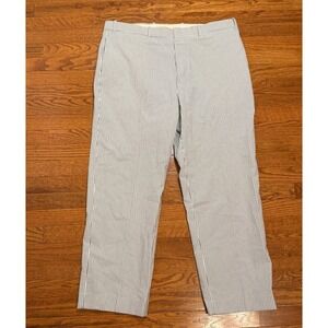 J. Press Seersucker Pants Trousers Mens 40x29 Blue White Striped Preppy Canada